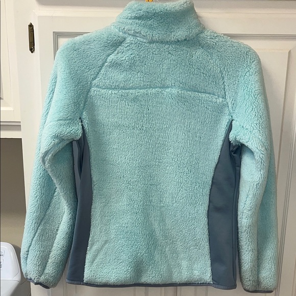 Columbia Aqua and Gray Fleece Jacket - Picture 3 of 4